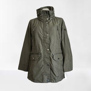 Michael Kors Double Collar Hooded Raincoat NWT